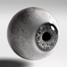 an eyeball is shown in this artistic photo