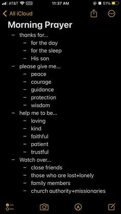 a black background with the words morning prayer