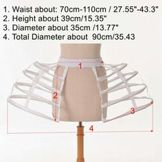 How To Make Crinoline Skirt, Crinoline Skirt Pattern, Rococo Costume, Era Medieval, Victorian Cosplay, Cage Skirt, Rococo Dress, Free Vibes, Patterns For Fashion