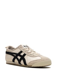 Find ONITSUKA TIGER Mexico 66™ Birch Black Sneakers on Editorialist. black/beige leather suede panelling round toe front lace-up fastening logo patch at the tongue branded heel counter rubber sole These styles are supplied by a premium sneaker marketplace. Stocking only the most sought-after footwear, they source and curate some of the most hard to find sneakers from around the world. Onitsuka Tiger Women Outfit, Onitsuka Tiger Women, Tiger Shoes, Tiger Mexico 66, Onitsuka Tiger Mexico 66, Mexico 66, Onitsuka Tiger, Casual Hat, Summer Beach Wear