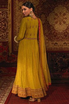 Tabassum – Zaaviay Formal Hand Embellished Floor-length Anarkali Set, Traditional Anarkali Set With Hand Embellished Drape, Fitted Gold Hand Embellished Sharara, Traditional Hand Embellished Anarkali Set With Drape, Traditional Floor-length Hand Embellished Salwar Kameez, Traditional Hand Embellished Floor-length Salwar Kameez, Traditional Hand Embellished Anarkali Set, Bollywood Style Gold Lehenga Hand Embellished, Traditional Floor-length Formal Salwar Kameez