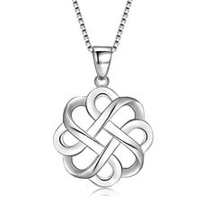 GDDX 925 Sterling Silver Good Luck Polished Celtic Knot Cross Pendant Necklace Womens Keltic Knot, Celtic Knot Cross, Pet Memorial Necklace, Celtic Knot Necklace, Celtic Knot Pendant, Celtic Knot Designs, Memorial Pendant, Latest Jewellery Trends, Cuff Bracelets Handmade