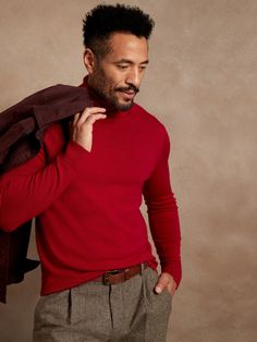 When temperatures drop, swap collared shirts for this turtleneck sweater to add a an elevated, yet at-ease feel to any look.  It's knit from a luxuriously soft, sumptuously warm yarn spun for us by the masters of textile innovation at Italy's Zegna Baruffa.  Turtleneck.  Straight hem.  Standard fit.  Long sleeves.  Hits at the hip.  Body length (size M): Regular 27", Tall 28. 5" Sleeve length: Regular 34", Tall 35. 5" Model: Size M, 6'2" (188cm).  Wash inside out. Hand wash cold, dry flat, cool Snug Turtleneck Sweater For Layering, Solid Turtleneck Polo Sweater For Fall, Turtleneck Sweater For Layering, Fitted Turtleneck Polo Sweater, Fall Solid Turtleneck Polo Sweater, Wool Turtleneck Polo Sweater For Fall, Classic Knit Turtleneck For Winter, Fall Wool Turtleneck Polo Sweater, Merino Wool High Neck Turtleneck For Fall