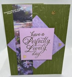 there is a card that says have a perfectly loved day on the front and back