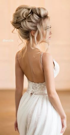 Featured Hairstyle: Elstile; www.elstile.ru; Wedding hairstyle idea. Strapless Dress Hairstyles, Bohemian Wedding Hair, Wedding Hairstyle, Hair Images