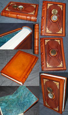 Sir George McFiggle's Wandering Journal by BCcreativity Book Witch, Leather Bound Journal, Cool Journals, Beautiful Book Covers, Witch Books, Leather Book