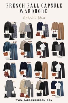 French Fall Outfits, French Fall Fashion, Layering Basics, French Capsule Wardrobe, French Clothing, Capsule Wardrobe Essentials, Parisian Chic Style, Capsule Wardrobe Outfits, Fall Wardrobe Essentials