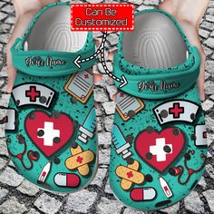 Get your product: Nurse Crocs - Personalized Clogs Shoes With Symbols
1. PRODUCT INFORMATION:

Incredibly light and fun to wear.
Water-friendly and buoyant; weighs only ounces.
Ventilation ports add breathability and help shed water and debris.
Easy to clean and quick to dry.
Upper: Croslite.
Lining: Croslite.
Sole: Croslite.
2. SIZE CHART:
3. RETURN:
We will gladly issue you a replacement item or issue a refund back to your original form of payment for any of the following reasons:
You receive Nurse Crocs, Nursing Crocs, Nurse Clogs, Nurse Shoes, Crocs Men, Versatile Shoes, Wooden Clogs, Wooden Shoes, Crocs Shoes