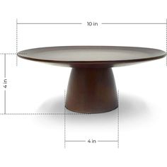 Bamboo Essentials Natural Cake Stand, Cake Stand on Pedestal, Natural Cake Decorating Stand - 100% Natural ideal for Use at Parties, Weddings, Restaurants (Acacia 10") - Walmart.com