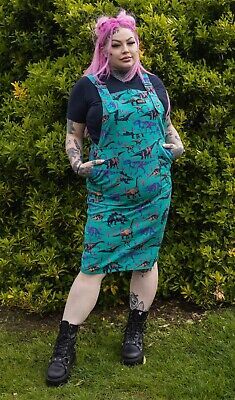 Top Seller for RUN & FLY Adventure Dino Stretch Twill MIDI Pinafore Dress size 8-24 BRAND NEW, Women's Dresses Midi Pinafore Dress, Dino Design, Dino Print, Shopping Ideas, Pinafore Dress, Top Seller, Types Of Fashion Styles, Women's Fashion Dresses, Women's Dresses