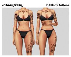 Sims 4 Cc Tattoos Female, Tattoos Female, Sims 4 Tattoos, The Sims 4 Skin, Sims 4 Cc Makeup, Sims 4 Body Mods