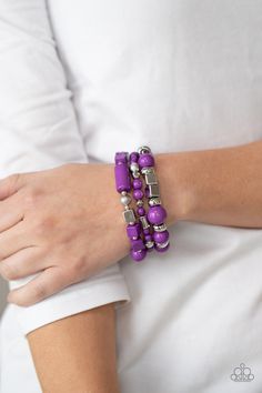 Perfectly Prismatic Purple ✧ Bracelet Bracelet Paparazzi Jewelry Images, Purple And Silver, Purple Bracelet, Silver Frames, Paparazzi Accessories, Anklet Bracelet, Chic Jewelry, Paparazzi Jewelry, Kids Jewelry