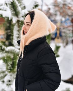 Knitted hood! Really soft and fluffy! Will be your favorite fall / winter accessory because: Convenient - easy to put on and take off without ruining your hair Incredibly warm - with it you will definitely not freeze, because in fact it is a hat and a scarf, two in one Huge selection of colors! > COMPOSITION:   100% Angora wool > SIZE:     Oversize > To care for your winter accessories, simply dry clean or hand wash in tepid water with mild detergent.     Then dry on a towel at room temperature. Keep in mind that due to different computer calibrations / monitors, the actual colors of the products may vary slightly). Thank you for visiting , if you have any questions please don't hesitate to contact ! Hood Christmas, Cowl Hood, Chunky Cowls, Hooded Cowl, Scarf Knit, Hat Wool, Summer Sweaters, Hooded Scarf, Knitted Hood