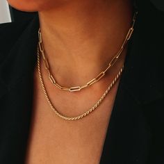 Vertical Bar Necklace, Gold Rope Chains, Fake Piercing, Layered Necklace Set, Neck Jewellery, Rope Necklace, Circle Necklace, Layered Necklace, Minimalist Necklace