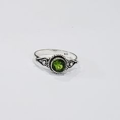 Handmade Peridot Gemstone 925 Silver Ring Sz 8.5 Perry The Item You See Is The Exact Piece You Will Receive-Excellent Quality & Design~ Brand New-Peridot Gemstone-925 Sterling Silver Stamped-Vintage/Antique Style-Handmade Please See Photos For Shape/Curves/Condition/Colors/Texture/Style/Design/Engraving Size 8.5 Classic Green Crystal Ring In Sterling Silver, Green Sterling Silver Crystal Ring Stamped 925, Green Sterling Silver Crystal Ring, Green Sterling Silver Rings With Stone Setting, Green Crystal Birthstone Ring In Sterling Silver, Green Sterling Silver Birthstone Ring With Round Stone, Antique Rings Vintage, Antique Ring, Peridot Ring