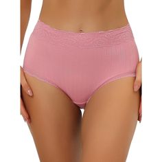 These underwears feature a tummy control panel that provides gentle shaping and support, helping you achieve a smooth and flattering. Combine your curves confidently and comfortably in every outfit. The ribbed panties not only offer a comfortable fit but also add a unique textured look to your lingerie collection. Combine the subtle details that elevate your undergarments to the next level. Adds a touch of elegance to your everyday essentials. The lace trim detailing on these panties adds a femi Pink Full Coverage Shaping Shapewear, Soft Touch Shapewear Briefs, Shaping Briefs With Soft Touch, Lingerie Collection, How To Feel Beautiful, Women's Intimates, Lace Trim, Everyday Essentials Products, Trim