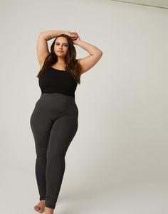 Workout or run errands easily and comfortably in the Curve Activewear Leggings! These simple leggings are super stretchy and comfortable. They feature a waistband, full-length legs, and a bodycon fit. These leggings are made from 95% polyester and 5% spandex. Hand wash cold. Imported. The model is wearing a size 1XL. Cozy Fall Essentials, Affordable Summer Dresses, Plus Size Sportswear, Midi Size, Chubby Fashion, Relaxed Outfit, Fall Essentials, Fall Fits, Plus Size Activewear