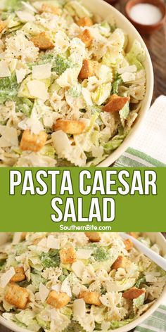 this pasta salad is loaded with chicken, broccoli and parmesan cheese