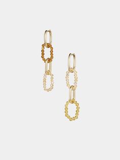 Detailed with cut glass beads and 18-karat gold plated hoops the bling a ling earrings by anni lu are a striking set for your ears. these stunning drop earrings can be worn alone or with the matching bling a ling necklace.    details    - gold and bead hooped drop earrings  - sold as a pair  - for pierced ears  - clip fastening  - size: 16mm    fabric   care    composition: 18-karat gold plated brass with e coating glass beads. Pierced Ears, Cut Glass, Ear Piercings, Fabric Care, Designing Women, Glass Beads, Gold Plate, Jewelry Design, Jewelry Earrings