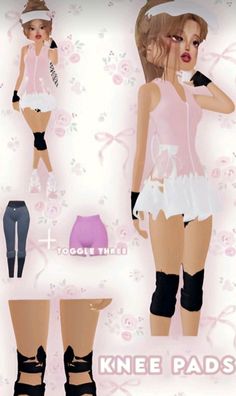 How To Make Knee Pads Dress To Impress, Kneepads Dress To Impress, Dti Cute Fit Hacks, Knee Pads Dress To Impress, Kneepads Fashion, Dress To Impress Pants Hack, Dress To Impress Knee Pads, How To Get Stockings In Dress To Impress, Knee Pads Dti Hack