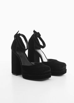 Hoco Shoes, Ankle Cuff Heels, Simple Black Heels, Black Formal Shoes, Homecoming Shoes, Black Open Toe Heels, Cowboy Ankle Boots, Black Chunky Heels, Wide Heels