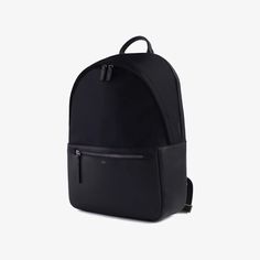 The Backpack - ISM Classic Standard Backpack For Commuting, Classic Backpack With Luggage Sleeve, Luxury Bags With Leather Trim For Commuting, Luxury Commuting Bags With Leather Trim, Elegant Business Backpack, Classic Commuter Backpack Bags, Black Office Backpack, Classic Black Leather Work Backpack, Classic Office Laptop Backpack