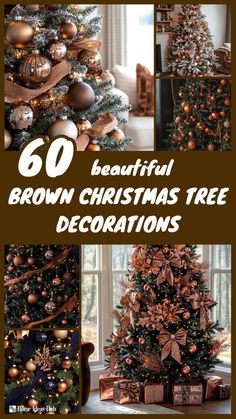 ❤️ Save for later 👉 Tap to see all 60+ Brown Christmas Tree Decorations | Struggling to find unique holiday decor that stands out from the crowd? These brown Christmas tree decorations bring warmth and sophistication to your festive setup. Pin these gorgeous ideas to create your perfect holiday masterpiece! Brown Tree Christmas, Chocolate And Gold Christmas Tree, Rust Christmas Tree Decorations, Bronze And White Christmas Tree, Gold And Brown Christmas Tree Decor, Bronze Christmas Tree Decorations, Christmas Tree Bronze And Gold, Burlap In Christmas Tree