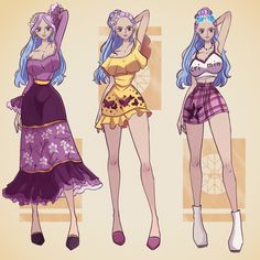 Dressrosa Arc / Gyojin Island Arc Ocs Ideas, Character Design Art, Oc Reference, One Piece Cartoon, Medieval Dress, Fan Art Drawing