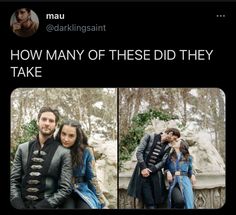 a man and woman are kissing in front of some stone steps with the caption how many of these did they take?