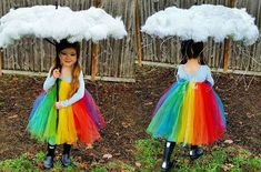 Rainbow Halloween Costume, Costumes Faciles, Rainbow Costume, Rainbow Costumes, Rainbow Halloween, Costume Carnaval, Diy Halloween Costumes For Kids, Hallowen Costume, Diy Kostüm