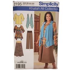 a woman in a skirt and top sewing pattern on the cover of a book,