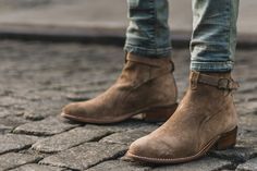 Men's Rogue Jodhpur Boot In Taupe Suede - Thursday Boot Company Jodhpur Boots Mens Outfit, Mens Desert Boots Outfit, Suede Boots Men, Slp Aesthetic, Wing Aesthetic, Botas Outfit, Mens Leather Ankle Boots, Mens Suede Boots, Boots Men Outfit