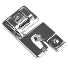 an open metal buckle on a white background