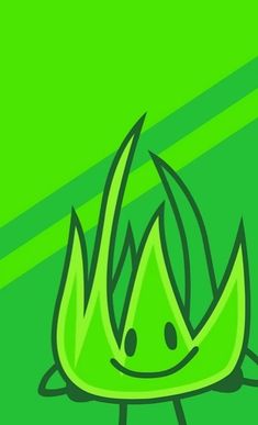 a green background with an image of a fire