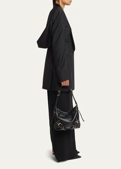 Givenchy Voyou Small Crossbody Bag in Tumbled Leather - Bergdorf Goodman Bag Design, Small Crossbody Bag, Small Crossbody, Bergdorf Goodman, Tumbling, Top Designers, Givenchy, Bags Designer, Crossbody Bag