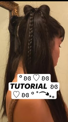 Y2k Hairstyles, Pigtail Bows, Hair Inspiration Long, Personal Grooming, Hairstyles For Layered Hair, Social Art, Hairdos For Short Hair