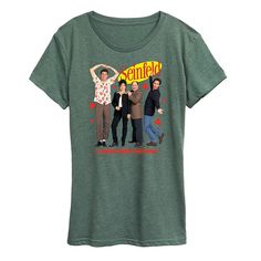 She will love showing off her style with this Women's Seinfeld Show About Nothing Graphic Tee. FEATURES Short sleeves CrewneckFABRIC & CARE Solid Colors: Cotton ; Heather Colors: Cotton/Polyester Machine wash Imported Size: Small. Color: Heather Green. Gender: female. Age Group: adult. Heather Green, Seinfeld, How To Show Love, Grey Green, Her Style, Womens Clothing Tops, Gender Female, Fabric Care, Green And Grey