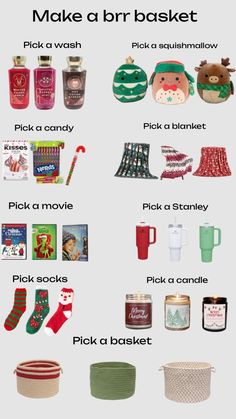 an image of christmas items that are labeled in english and spanish, with the words make a