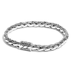 Hybrid Bracelet 6mm. - Ryan Christian Luxury Sterling Silver Braided Bracelets In Silver, Adjustable Silver Stainless Steel Braided Bracelet, Luxury Classic Sterling Silver Braided Bracelet, Luxury Men's Braided Bracelet With Sterling Silver Clasp, Mens Jewelry Bracelet Silver Jewelry1000.com, Christian Bracelets, Subtle Luxury, Gifts For My Wife, Christian Jewelry