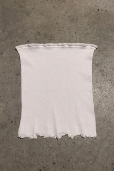 PRL Ribbed Cut Off Tube Top Tank 140 in White - Small – One More Chance Vintage