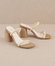 Experience the epitome of elegance with our Margaret Heeled Sandals. Designed to enhance your summer wardrobe, these sandals feature a sophisticated blend of natural woven textures and sleek cream straps. The design is not only visually appealing but also ensures comfort and durability, perfect for any occasion from casual outings to more formal events. Perfect for pairing with summer dresses or tailored trousers, the Margaret Heeled Sandals are a must-have for those who appreciate fashion and f Black Dating, Summer Bride, Nashville Style, Flip Flop Boots, Denim Jacket With Dress, Wrap Heels, Bride Accessories, New Chic, Slingbacks