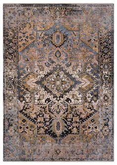 The Branham collection marries global modernity with durable, easy-care appeal. The Artaith rug combines geometric medallions and whimsical floral detailing in fresh, on-trend tones of black, pink, blue, amber, and gray. Intricate details combine with earthy colors for a perfectly unique look among the transitional style. This power-loomed rug features low-profile and textured polyester pile, lending the ideal accent to high-traffic rooms. Gray Runner Rug, Black And Grey Rugs, Blue Amber, Jaipur Living, Artisan Rugs, Grey Rug, Rug Direct, Unique Loom, 8x10 Rugs