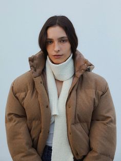 Winter Wool Outerwear In Winter White, Winter White Wool Outerwear, Winter White Wool Outerwear For Winter, Cozy Wool Hooded Outerwear, Cozy Wool Outerwear For Winter, Cozy Hooded Wool Outerwear, Winter Wool Coat For Cold Weather, Winter White Wool Long Coat, Wool Outerwear With Detachable Hood For Fall