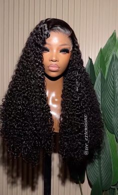 Long Curly Hair Wig, Burmese Curly Wig, Hairstyles For Frontal Wig, Curly Frontal Hairstyles, Curled Wigs, Long Curly Weave, Wig Customization, Curly Frontal Wig, Burmese Curly Hair