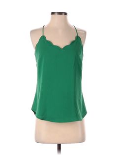 J.Crew Factory Store Sleeveless Blouse Size: 2 Tops - used. 100% POLYESTER | J.Crew Factory Store Sleeveless Blouse: Green Tops - Size 2 Chic Green Sleeveless Tank Top, Spring Green Cami Tank Top, Chic Green Blouse With Vest Detail, Chic Green Tank Vest, Green Cami Blouse For Spring, Chic Green Tank Blouse, Green Chic Camisole Tank Top, Chic Green Camisole Tops, Chic Green Camisole Tank Top