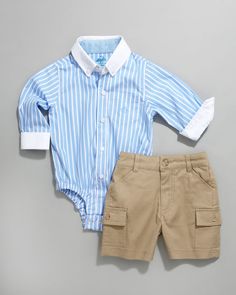 baby boy clothes cutest thing....onesie button down...shut the front door. Kid Styles, Shirt For Boys, Everything Baby, Boys Clothes, Boy Clothes