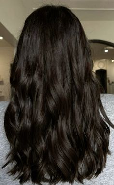 Level 5 Cool Brown Hair, Espresso Dark Brown Hair, Brown Hair Dyed Black, Dark Hair Color Ideas For Curly Hair, Espresso Martini Hair Color, Best Hair For Brown Eyes, Dark Brown Hair Almost Black, Deep Ash Brown Hair, Dark Cool Brown Hair