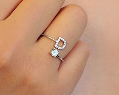 Dainty Initial Butterfly Ring, Butterfly Jewelry, Wedding Gift, Butterfly Stacking Ring, Sterling Silver Initial Ring, Gold Filled, AU65 - Etsy Wedding Initial Ring In White Sterling Silver, Adjustable Silver Initial Ring For Promise, Elegant White Initial Ring For Promise, Initial Ring For Wedding, White Initial Ring As A Gift, White Initial Ring Perfect For Gift, White Initial Ring For Gift, White Initial Ring For Anniversary, White Initial Open Ring For Anniversary