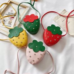 Host Pick Adorable Kids Bag Cartoon Bag, Small Shoulder Bags, Cute Strawberry, Cute Fruit, Mini Crossbody Bag, Mini Purse, Coin Pouch, Leather Messenger, Mini Crossbody