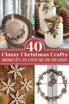 40 classy christmas crafts handmade gifts, diys and decor that love to do